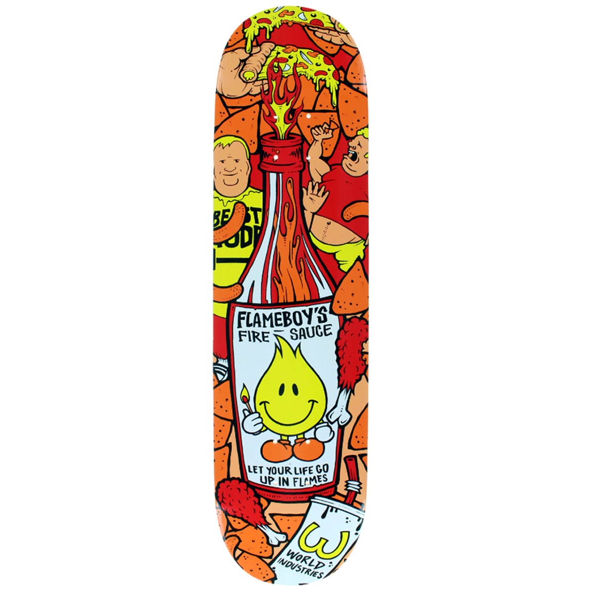 Flameboy's Fire Sauce Skateboard